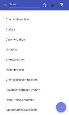 Chemical reactions android App screenshot 14