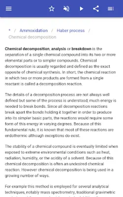 Chemical reactions android App screenshot 6